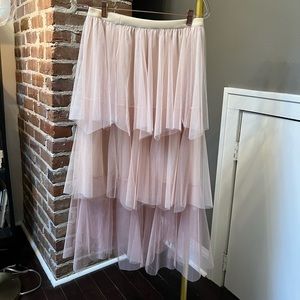 Tiered Tulle Midi Skirt purchased on Vici